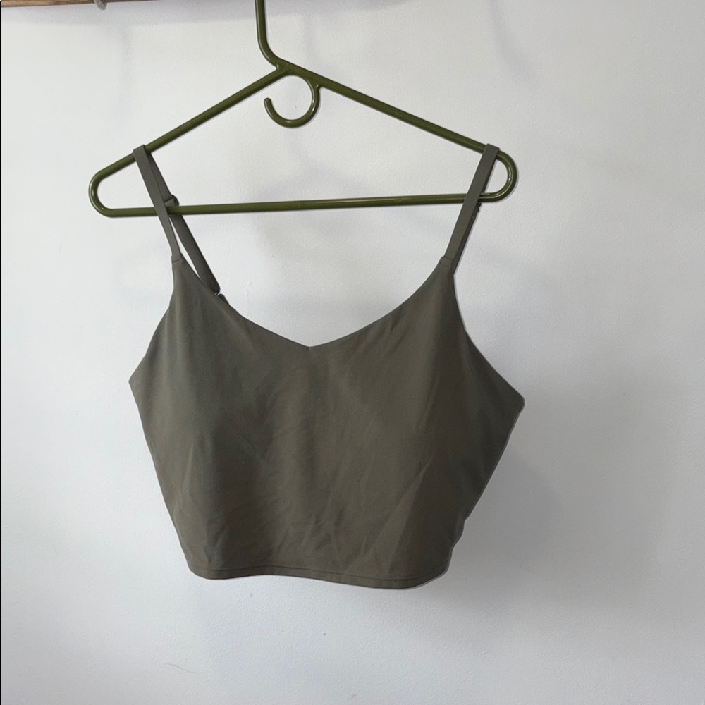 Athleta Green Sleeveless Crop Camisole